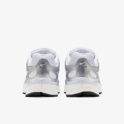 BV1021-106 Nike P-6000 White Blue Tint Sail Metallic Silver (Women's)