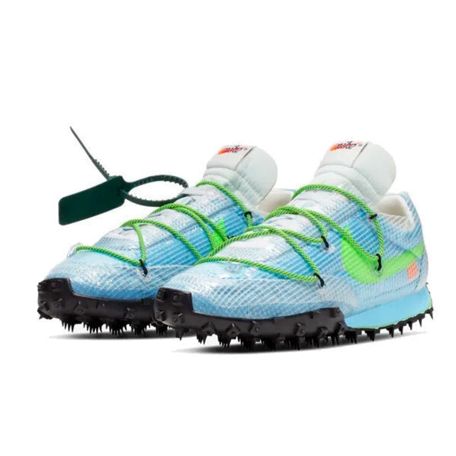 CD8180-400 Off-White �~ Nike Waffle Racer Vivid Sky  (Women's)