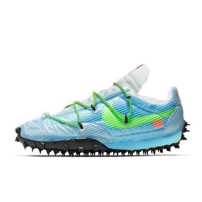CD8180-400 Off-White �~ Nike Waffle Racer Vivid Sky  (Women's)