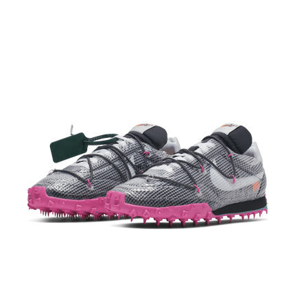 CD8180-001 Off-White�~Nike Waffle Racer Vivid Black (Women's)