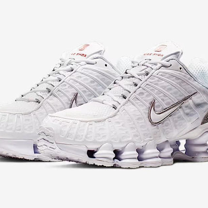 AV3595-100 Nike Shox TL White Metallic Silver (Men's)