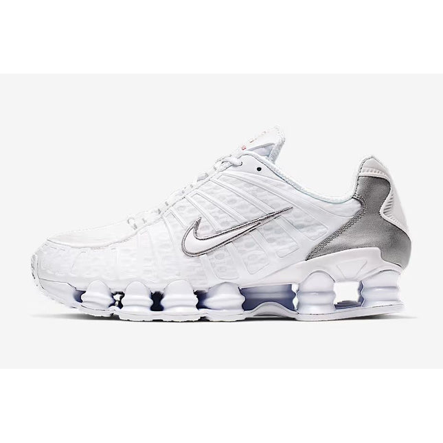 AV3595-100 Nike Shox TL White Metallic Silver (Men's)