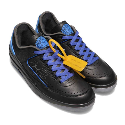 DJ4375-004 Off-White �~ Nike Air Jordan 2 Low  Black and Varsity Royal (Men's)