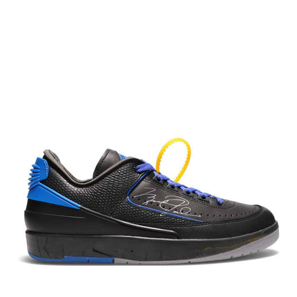 DJ4375-004 Off-White �~ Nike Air Jordan 2 Low  Black and Varsity Royal (Men's)