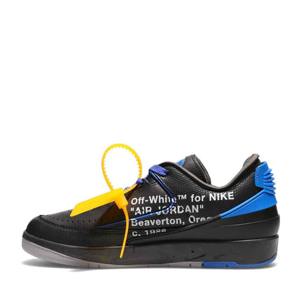 DJ4375-004 Off-White �~ Nike Air Jordan 2 Low  Black and Varsity Royal (Men's)