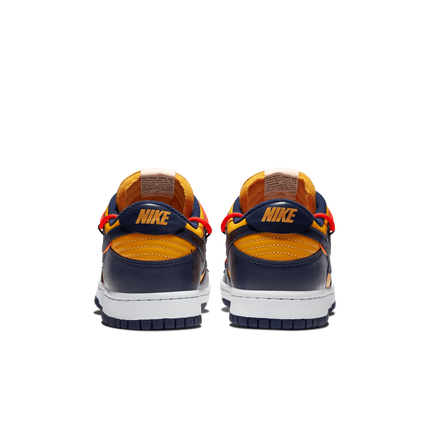 CT0856-700 Off-White �~ Nike Dunk Low LTHR  University GoldMidnight Navy (Men's)