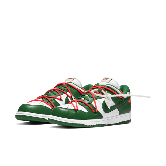 CT0856-100 OFF-WHITE �~ Nike Dunk Low  White/Pine-Green (Men's)