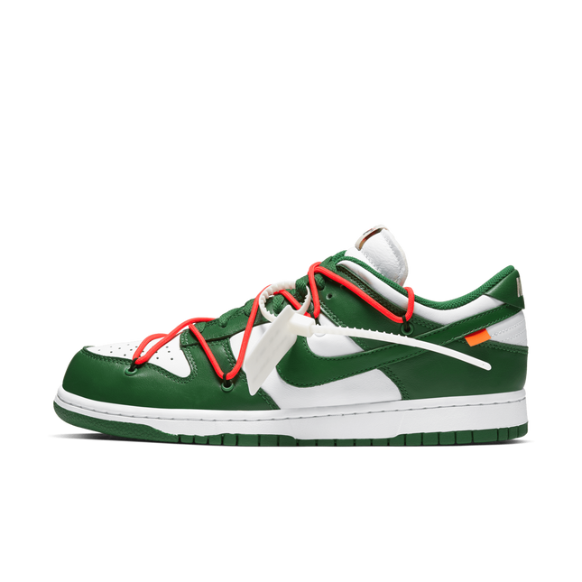 CT0856-100 OFF-WHITE �~ Nike Dunk Low  White/Pine-Green (Men's)