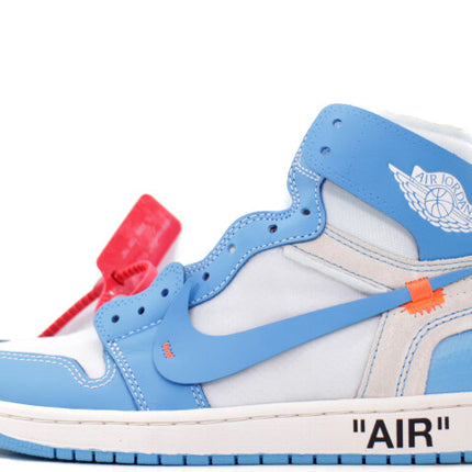 AQ0818-148 Off-White �~ Nike Air Jordan 1 High UNC White Dark Powder Blue (Men's)