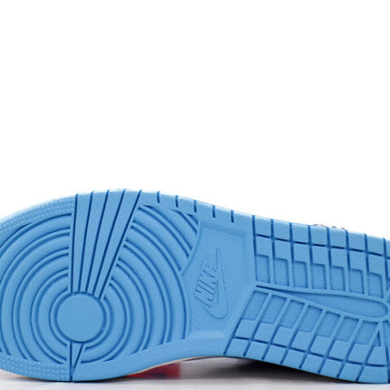 AQ0818-148 Off-White �~ Nike Air Jordan 1 High UNC White Dark Powder Blue (Men's)