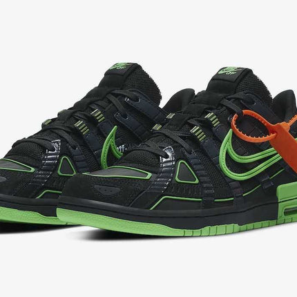 CU6015-001 Off-White �~ Nike Air Rubber Dunk Black Green Strike (Men's)