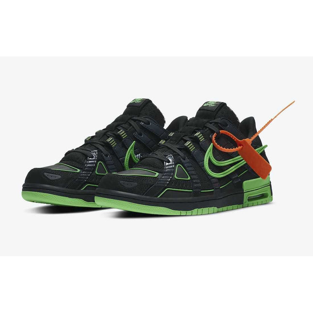 CU6015-001 Off-White �~ Nike Air Rubber Dunk Black Green Strike (Men's)