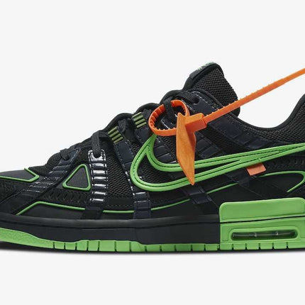 CU6015-001 Off-White �~ Nike Air Rubber Dunk Black Green Strike (Men's)