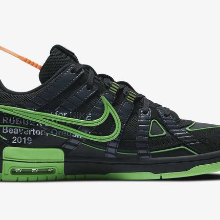 CU6015-001 Off-White �~ Nike Air Rubber Dunk Black Green Strike (Men's)