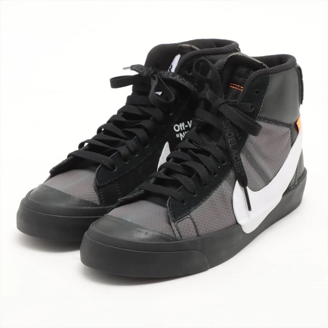 AA3832-001 OFF-WHITE NIKE BLAZER STUDIO MID BLACK WHITE (Men's)