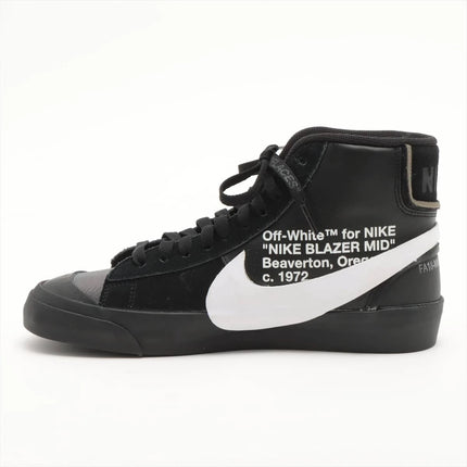 AA3832-001 OFF-WHITE NIKE BLAZER STUDIO MID BLACK WHITE (Men's)