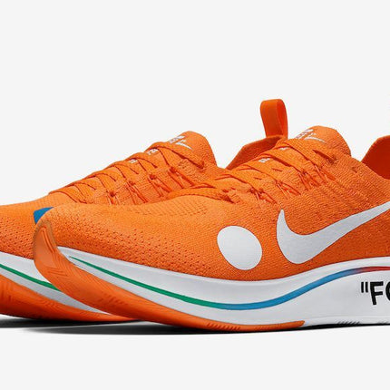 AO2115-800 Off-White �~ Nike Zoom Fly Mercurial Flyknit Total Orange  (Men's)