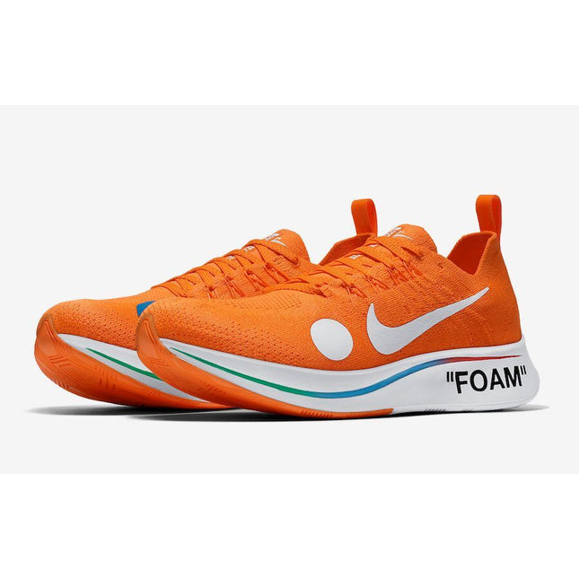 AO2115-800 Off-White �~ Nike Zoom Fly Mercurial Flyknit Total Orange  (Men's)