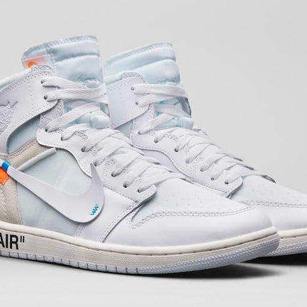 AQ0818-100 Off-White �~ Nike Air Jordan 1 Retro High White (Men's)