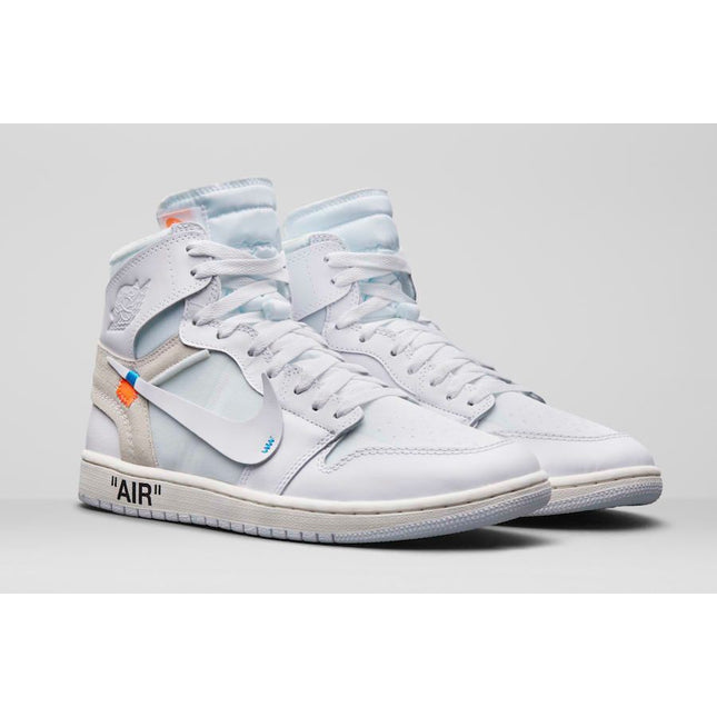 AQ0818-100 Off-White �~ Nike Air Jordan 1 Retro High White (Men's)