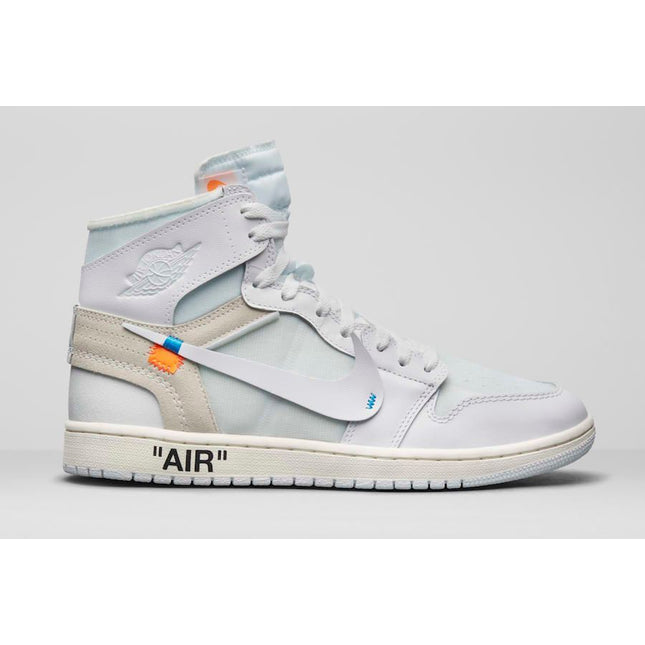 AQ0818-100 Off-White �~ Nike Air Jordan 1 Retro High White (Men's)