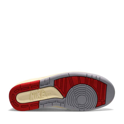 DJ4375-106 Off-White �~ Nike Air Jordan 2 Low White and Varsity Red (Men's)