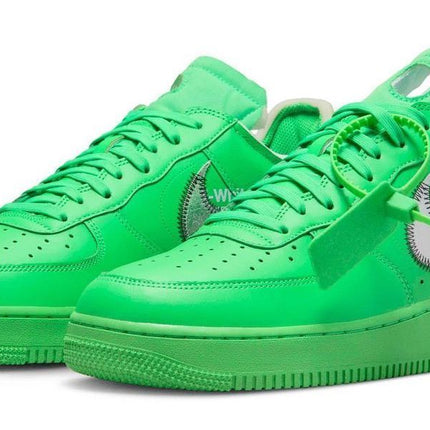 DX1419-300 Off-White �~ Nike Air Force 1 Low Brooklyn Light Green Spark (Men's)