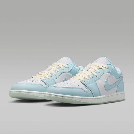 HJ5999-400 Nike Air Jordan 1 Low SE Glacier Blue Summit White Guava Ice (Men's)