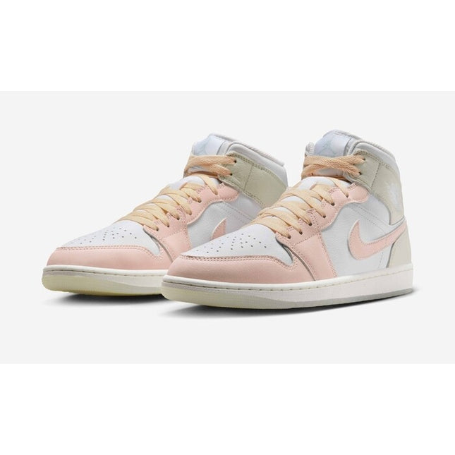 HJ6654-100 Nike Air Jordan 1 Mid Soft Pink (Men's)