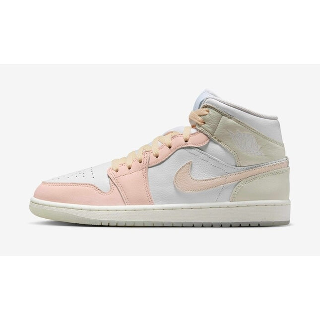 HJ6654-100 Nike Air Jordan 1 Mid Soft Pink (Men's)