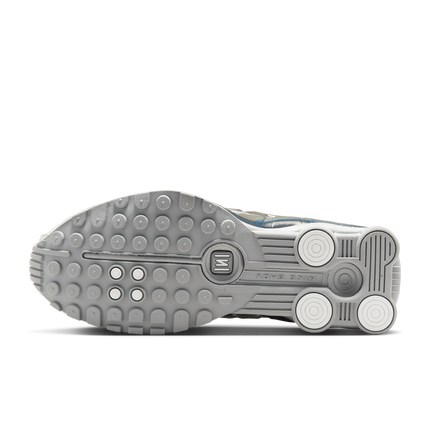 IB7703-100 Nike Shox R4 Summit White and Metallic Silver (Women's)