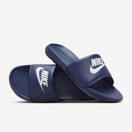 CN9675-401 Nike Victori One Slide Midnight Navy Midnight Navy White (Men's)