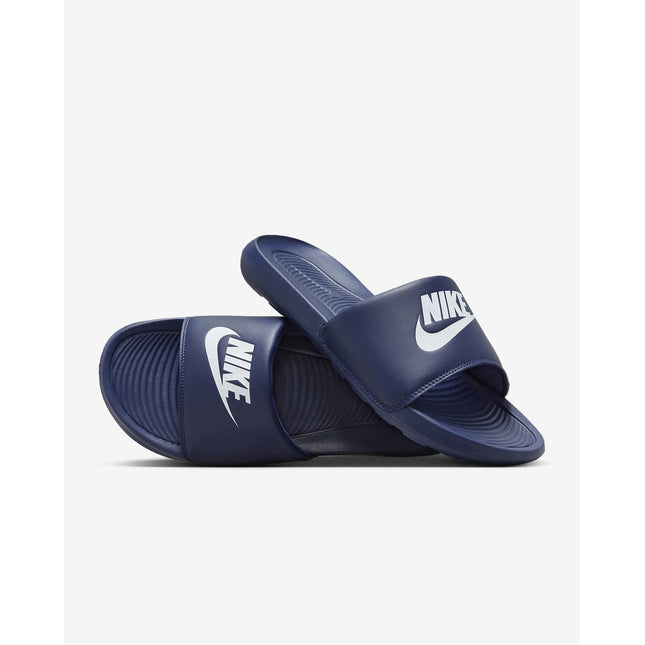 CN9675-401 Nike Victori One Slide Midnight Navy Midnight Navy White (Men's)