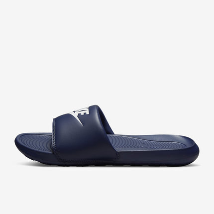 CN9675-401 Nike Victori One Slide Midnight Navy Midnight Navy White (Men's)