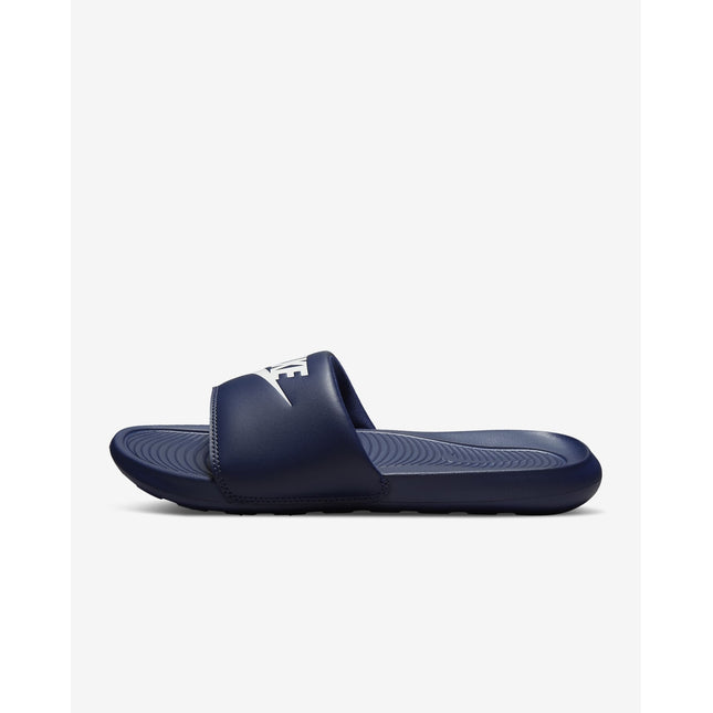 CN9675-401 Nike Victori One Slide Midnight Navy Midnight Navy White (Men's)