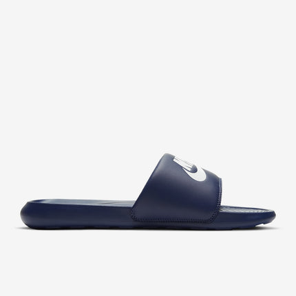 CN9675-401 Nike Victori One Slide Midnight Navy Midnight Navy White (Men's)
