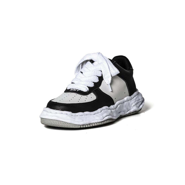 A08FW706-black/white Maison MIHARA YASUHIRO WAYNE OG Sole Leather Low-top(Men's)