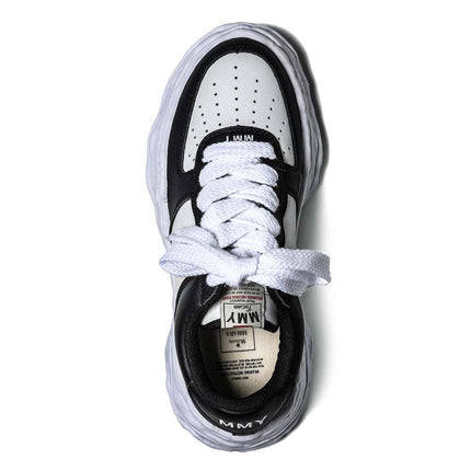 A08FW706-black/white Maison MIHARA YASUHIRO WAYNE OG Sole Leather Low-top(Men's)