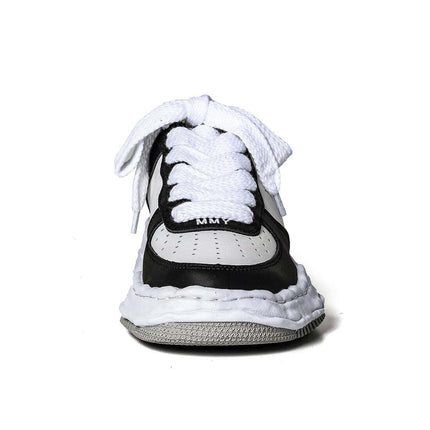 A08FW706-black/white Maison MIHARA YASUHIRO WAYNE OG Sole Leather Low-top(Men's)
