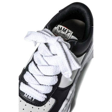 A08FW706-black/white Maison MIHARA YASUHIRO WAYNE OG Sole Leather Low-top(Men's)