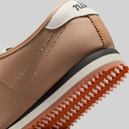 HQ1841-200 Nike Cortez Leather Pale Shale Sail Gum Medium Brown Black (Women's)