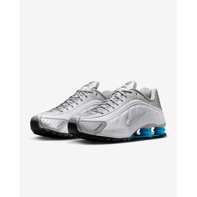 HQ1988-005 Nike Shox TL Metallic Silver White Blue Lagoon Blue Lagoon (Women's)