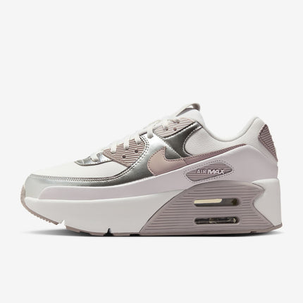 IB0170-101 Nike Air Max 90 LV8 Summit White Vast Grey Metallic (Women's)