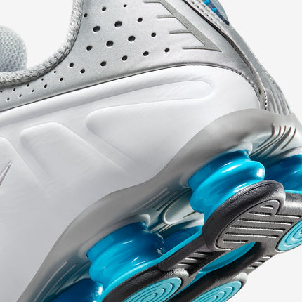 HQ1988-005 Nike Shox TL Metallic Silver White Blue Lagoon Blue Lagoon (Women's)