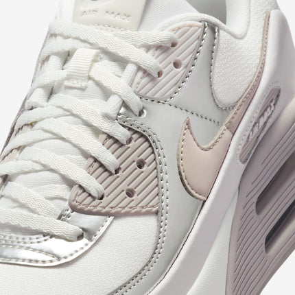 IB0170-101 Nike Air Max 90 LV8 Summit White Vast Grey Metallic (Women's)