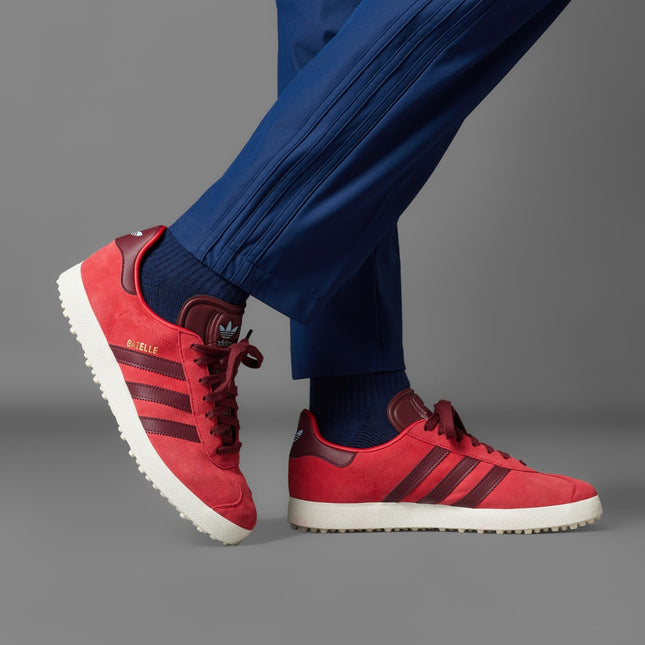 IH2269 adidas Originals Gazelle Spikeless Golf Better Scarlet Cloud White(Men's)