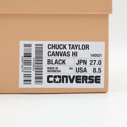 31314500 Converse Addict Chuck Taylor Canvas Hi Black (Men's)