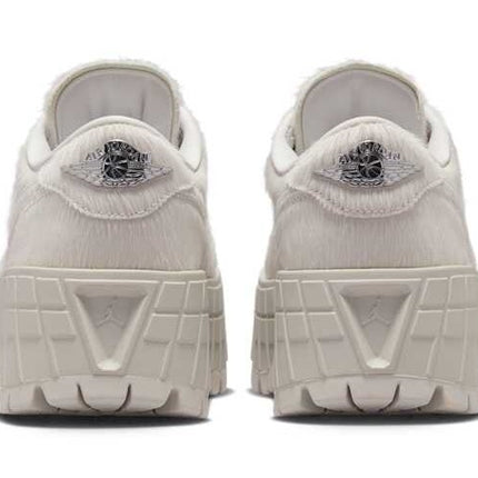 IB7210-001 Nike Air Jordan 1 Brooklyn Low Light Bone Metallic Silver (Women's)