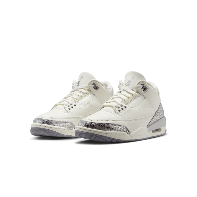 CK9246-100 Nike  Air Jordan 3 Retro Sail Metallic Silver (Women's)