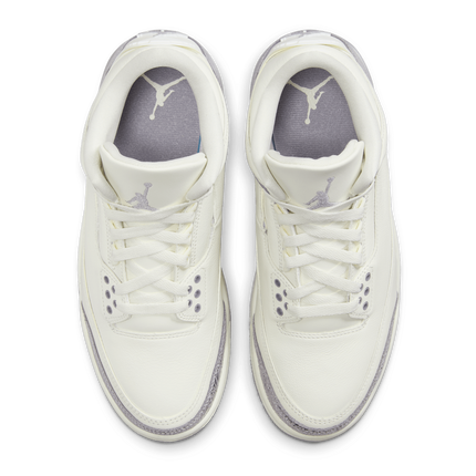 CK9246-100 Nike  Air Jordan 3 Retro Sail Metallic Silver (Women's)